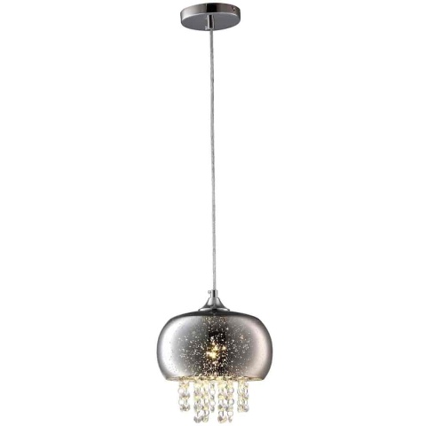 Lampa wisząca STARLIGHT - zwis 1xE14 chromowana 21 cm Milagro