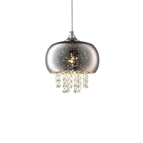 Lampa wisząca STARLIGHT - zwis 1xE14 chromowana 21 cm Milagro