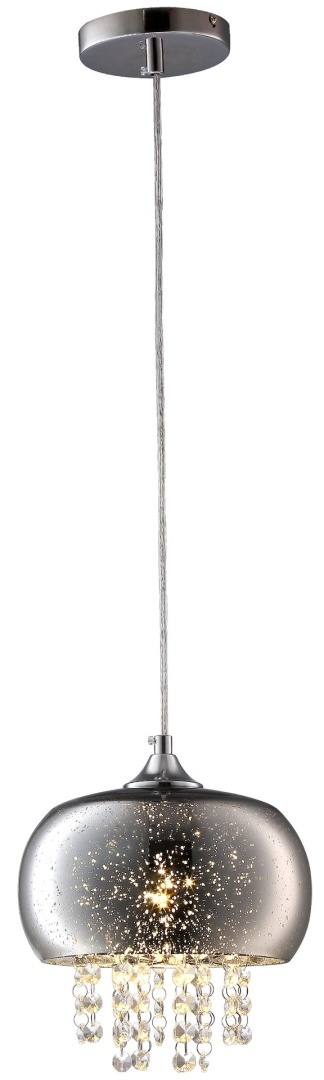 Lampa wisząca STARLIGHT - zwis 1xE14 chromowana 21 cm Milagro