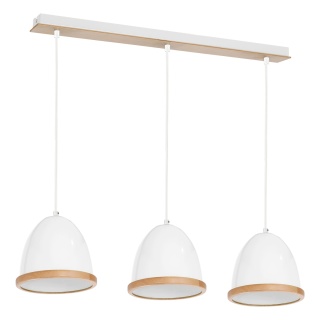Lampa wisząca STUDIO - zwis 3xE27 biała 65 cm Milagro