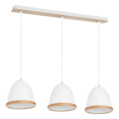Lampa wisząca STUDIO - zwis 3xE27 biała 65 cm Milagro