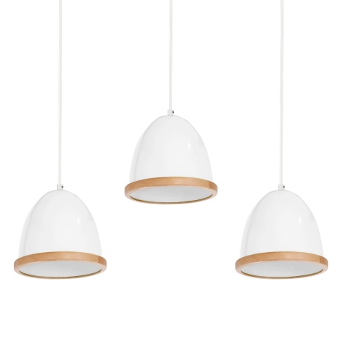 Lampa wisząca STUDIO - zwis 3xE27 biała 65 cm Milagro