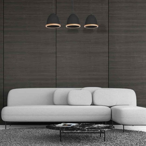 Lampa wisząca STUDIO - zwis 3xE27 czarna 65 cm Milagro