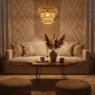 Lampa wisząca Tulum - zwis 1xE27 czarna 35 cm Milagro
