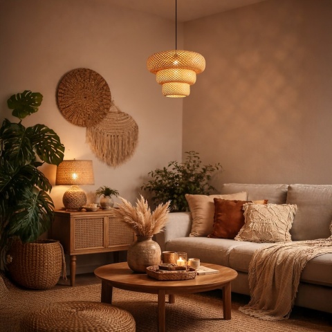 Lampa wisząca Tulum - zwis 1xE27 czarna 35 cm Milagro