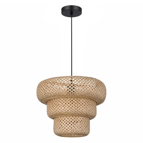 Lampa wisząca Tulum - zwis 1xE27 czarna 35 cm Milagro