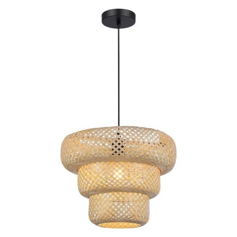 Lampa wisząca Tulum - zwis 1xE27 czarna 35 cm Milagro