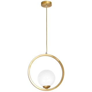 Lampa wisząca VIENNA - zwis 1xE14 mosiężna 30 cm Milagro