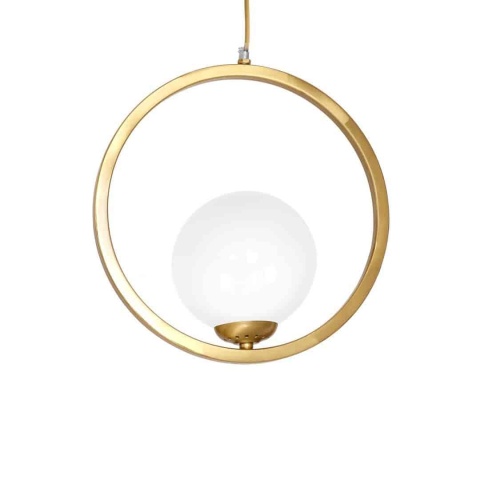 Lampa wisząca VIENNA - zwis 1xE14 mosiężna 30 cm Milagro