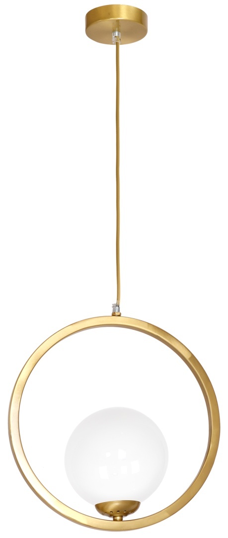 Lampa wisząca VIENNA - zwis 1xE14 mosiężna 30 cm Milagro