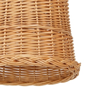 Lampa wisząca VIMINI NATURAL WOOD - zwis 1xE27 w kolorze naturalnego drewna 30 cm Milagro