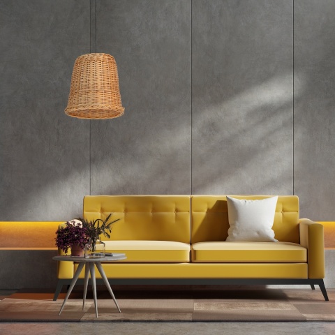 Lampa wisząca VIMINI NATURAL WOOD - zwis 1xE27 w kolorze naturalnego drewna 30 cm Milagro