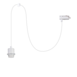 Lampa wisząca szynowa HANG do Szynoprzewodu 1 Obwodowego v2.0 - zwis 1xE27 biała Milagro