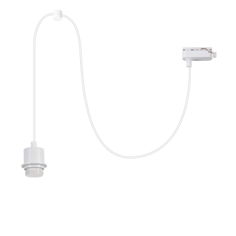 Lampa wisząca szynowa HANG do Szynoprzewodu 1 Obwodowego v2.0 - zwis 1xE27 biała Milagro