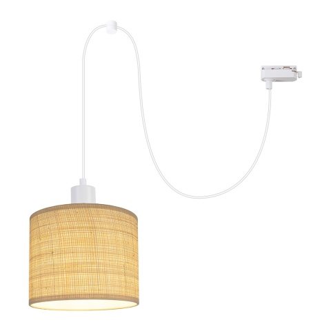 Lampa wisząca szynowa HANG do Szynoprzewodu 1 Obwodowego v2.0 - zwis 1xE27 biała Milagro