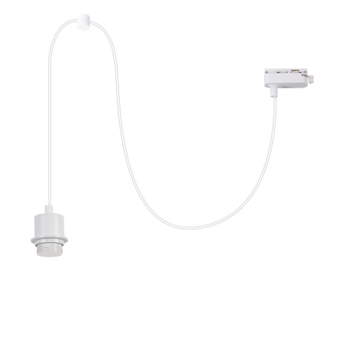Lampa wisząca szynowa HANG do Szynoprzewodu 1 Obwodowego v2.0 - zwis 1xE27 biała Milagro