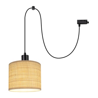 Lampa wisząca szynowa HANG do Szynoprzewodu 1 Obwodowego v2.0 - zwis 1xE27 czarna Milagro