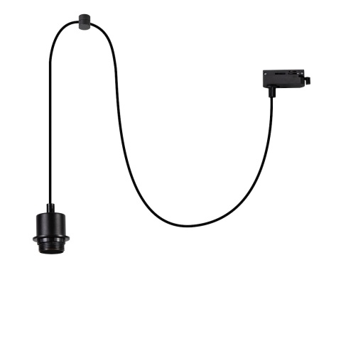 Lampa wisząca szynowa HANG do Szynoprzewodu 1 Obwodowego v2.0 - zwis 1xE27 czarna Milagro