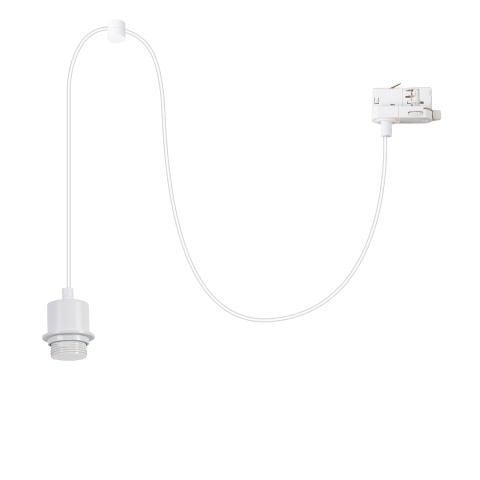 Lampa wisząca szynowa HANG do Szynoprzewodu 3 Obwodowego - zwis 1xE27 biała Milagro