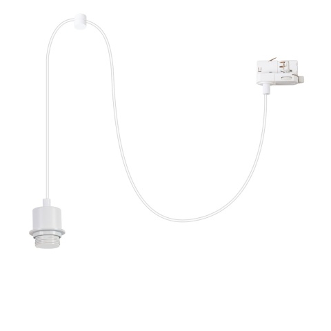 Lampa wisząca szynowa HANG do Szynoprzewodu 3 Obwodowego - zwis 1xE27 biała Milagro