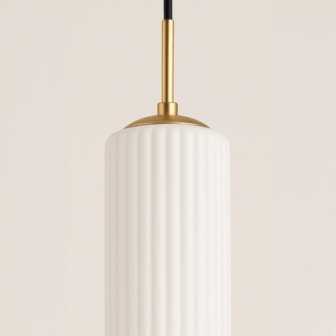 Lampa wisząca wiszaca Vesta - zwis 1xE27 złota 10 cm Milagro
