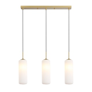 Lampa wisząca wiszaca Vesta - zwis 3xE27 złota 64 cm Milagro