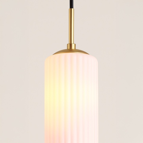 Lampa wisząca wiszaca Vesta - zwis 3xE27 złota 64 cm Milagro