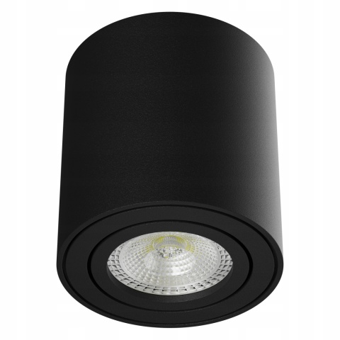 Oprawa sufitowa natynkowa halogenowa TUBA KUBEŁEK do LED GU10 ruchoma czarna 84mm