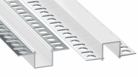 Profil LED aluminiowy PREMIUM p/t Katon-Gips Elewacja GAUDI BIAŁY 2m do taśm LED LUMINES