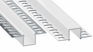 Profil LED aluminiowy PREMIUM p/t Katon-Gips Elewacja GAUDI BIAŁY 3m do taśm LED LUMINES