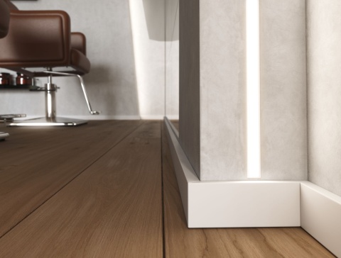 Profil LED aluminiowy PREMIUM p/t Katon-Gips Elewacja GAUDI BIAŁY 3m do taśm LED LUMINES