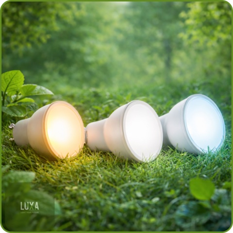 Żarówka LED GU10 5W = 40W 400lm 3000K Biała Ciepła Reflektor Halogen Spot