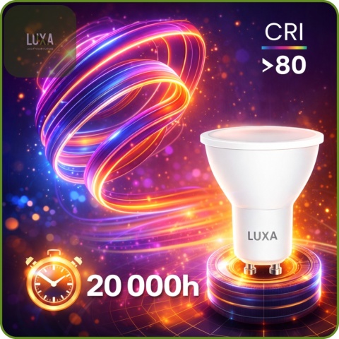 Żarówka LED GU10 6,5W = 50W 560lm 3000K Biała Ciepła Reflektor Halogen Spot