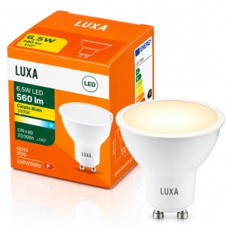 Żarówka LED GU10 6,5W = 50W 560lm 3000K Biała Ciepła Reflektor Halogen Spot