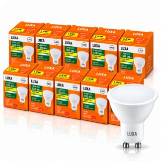 10x Żarówka LED GU10 1,5W = 15W 120lm 3000K Biała Ciepła Reflektor Halogen