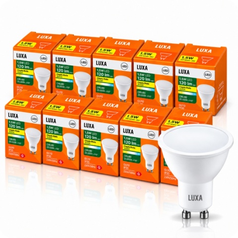 Zestaw żarówek LED GU10 1,5W 3000K LUXA