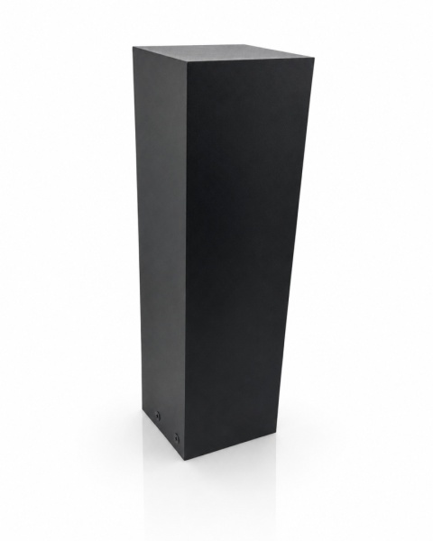 Elektryczny słupek ogrodowy z gniazdami 2x 230V zasilający czarny 23cm LUXA