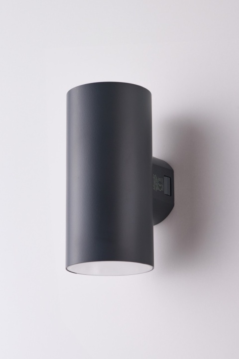 Kinkiet LED ROLAND 2 18W 3000K IP65 ciemnoszary AZzardo AZ5227