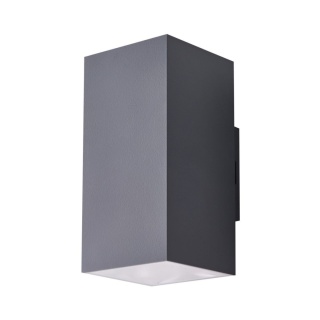Kinkiet LED ROLAND 2 SQ 18W 3000K IP65 ciemnoszary AZzardo AZ5231