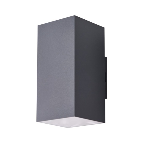 Kinkiet LED ROLAND 2 SQ 18W 3000K IP65 ciemnoszary AZzardo AZ5231