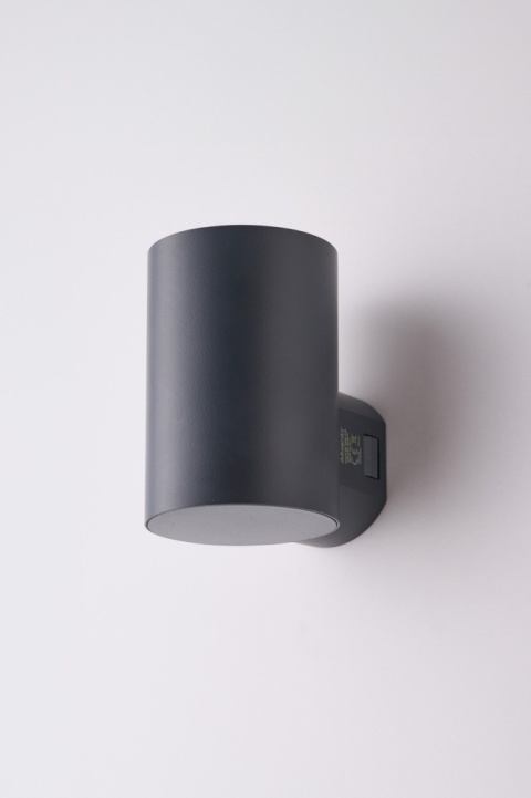 Kinkiet LED ROLAND 9W 3000K IP65 ciemnoszary AZzardo AZ5225