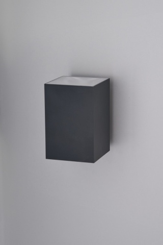 Kinkiet LED ROLAND SQ 9W 3000K IP65 ciemnoszary AZzardo AZ5229