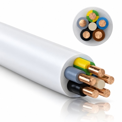 Przewód Kabel YDY 5x6 Drut Miedziany  ELPAR