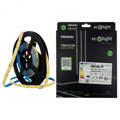 Taśma LED COB 24V 9W/m 4000K 1035lm/m IP67 CRI90 ECO LIGHT 5m