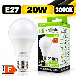 Żarówka LED E27 20W 3000K 2000lm ECO LIGHT EC79843