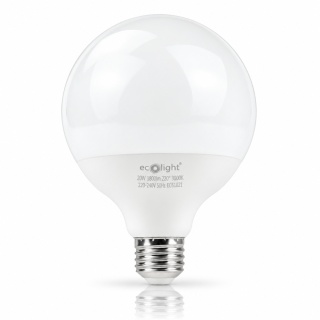 Żarówka LED E27 G95 20W 3000K 1800lm ECO LIGHT EC61021