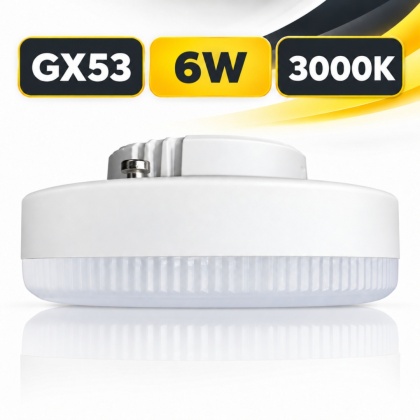 Żarówka LED GX53 6W 490lm 3000K Ciepła 230V 110° Eko-Light EKZA1395