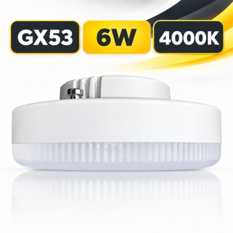 Żarówka LED GX53 Eko-Light EKZA1401 - miniatura premium GX53 6W 4000K