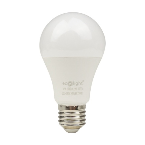 Żarówka LED E27 10W 1000lm 3000K ciepła A60 Ecolight odpowiednik 60W - 70W