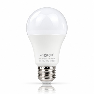 Żarówka LED E27 A60 15W 6500K 1500lm ECO LIGHT EC79548